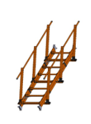 Секция 2 метра с двумя поручнями для диэлектрического трапа- трансформера ГАСТРАП-02