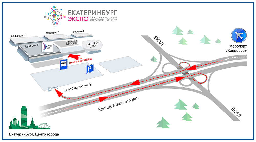 План Екатеринбург-Экспо