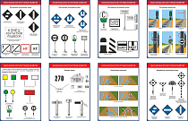 Комплект плакатов Знаки безопасности в путевом хозяйстве Комплект-8л (Ламинированная бумага; А2)