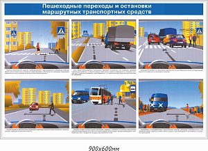 Правила ПДД Пешеходные переходы и остановки маршрутных транспортных средств