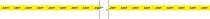 Лента маркировочная Азот, 50 мм х 50 м, цвет фона желтый