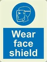 Наденьте защитную маску - щиток! - Wear face shield 33.5716