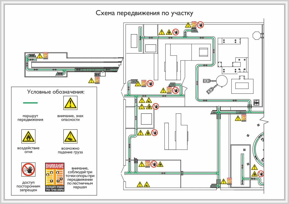 Схема передвижения на производственном участке – купить в Москве, цены |  ГАСЗНАК