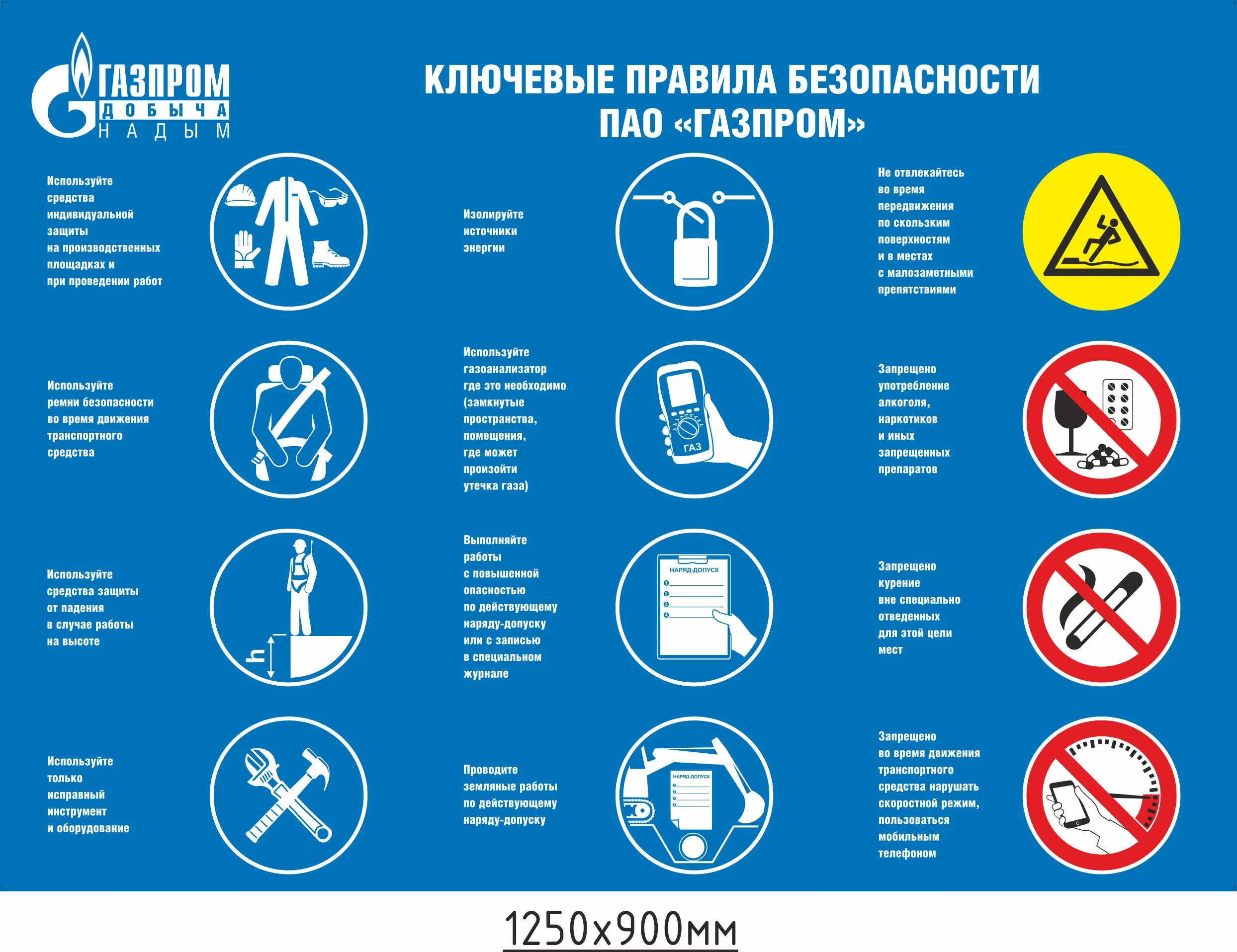 Ключевые правила безопасности ПАО Газпром – купить в Москве, цены | ГАСЗНАК